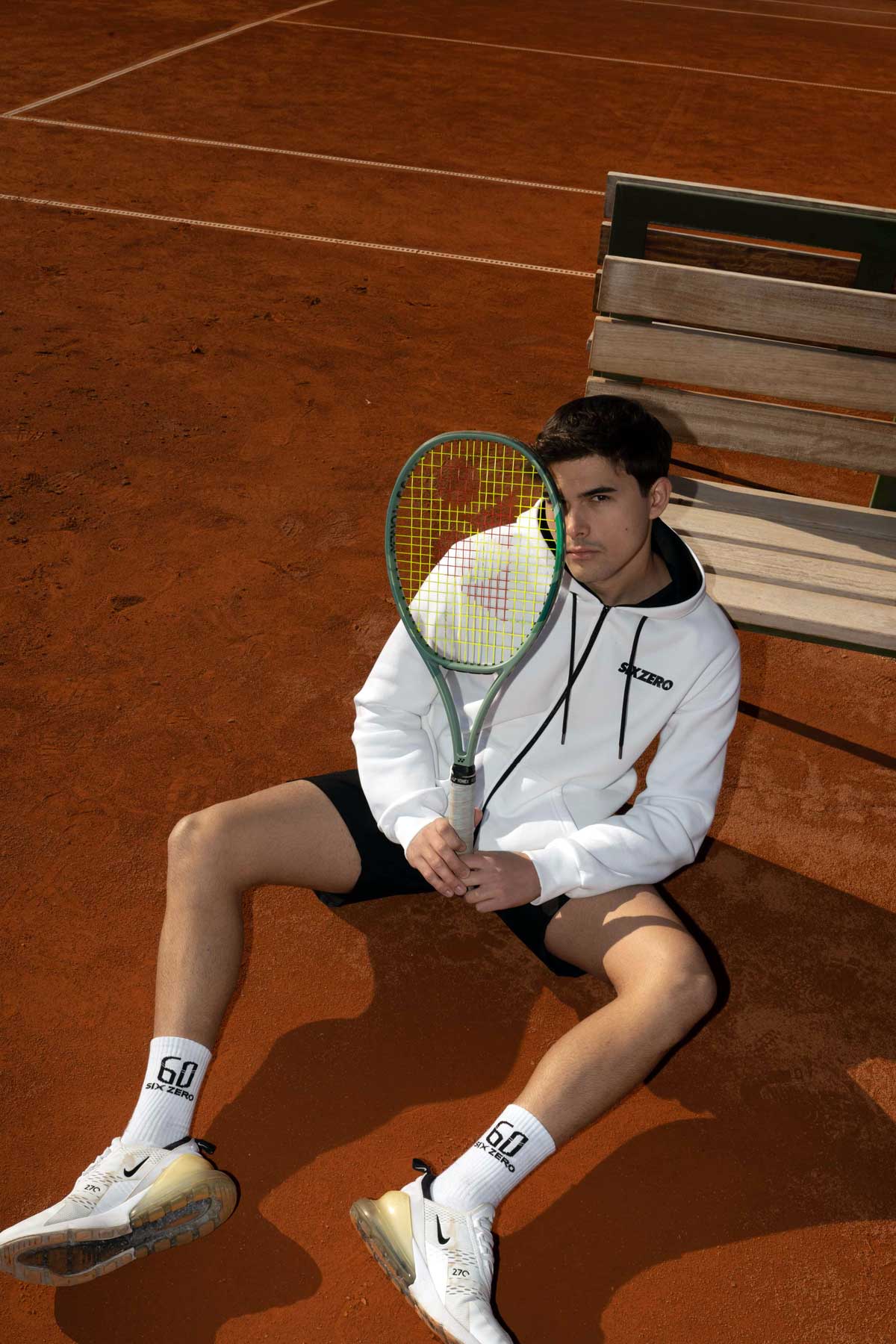 WHITE-ZIPPED-HOODIE-FLAME-3 Sixzero Tennis Socks - Image 1