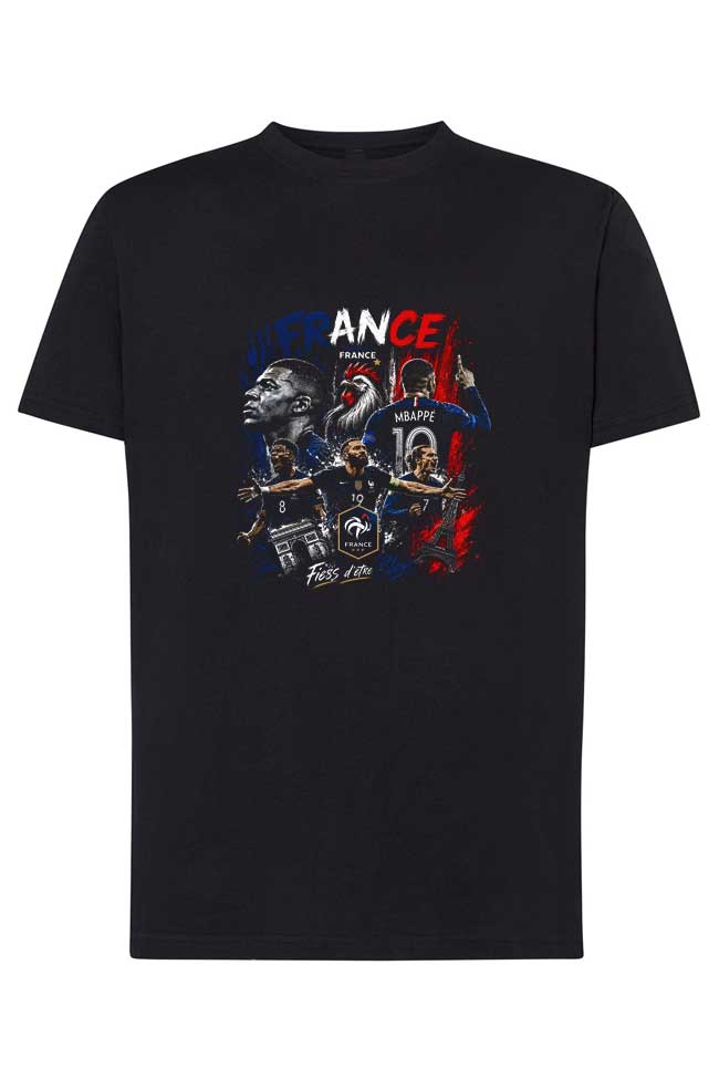 France-Football-Legends-Graphic-T-Shirt France Football Legends Graphic T-Shirt - Image 1