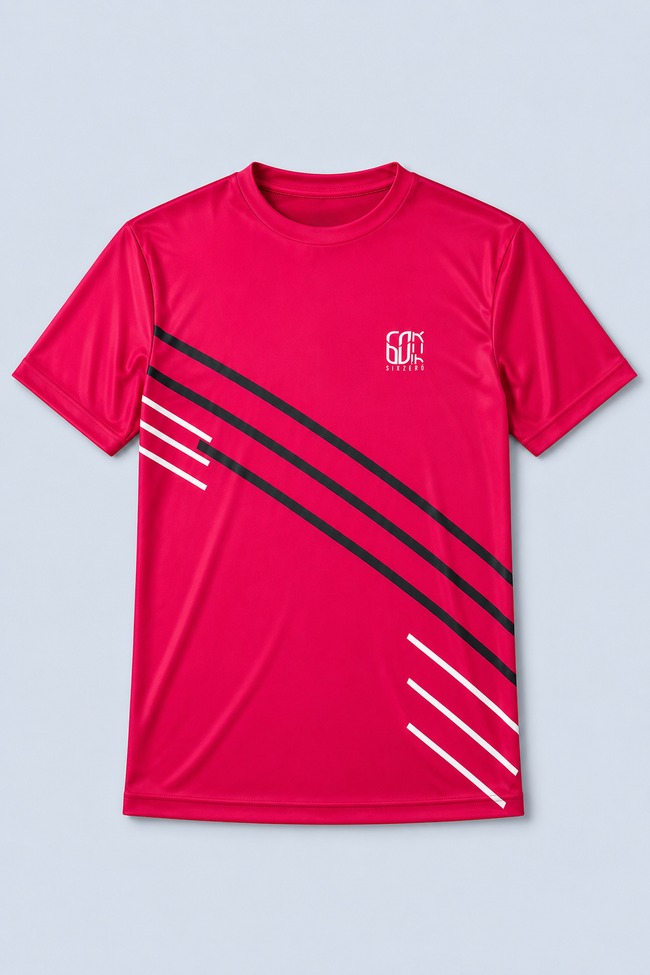 retro t-shirt front T-Shirt Coolmax Retro Lines - Image 1