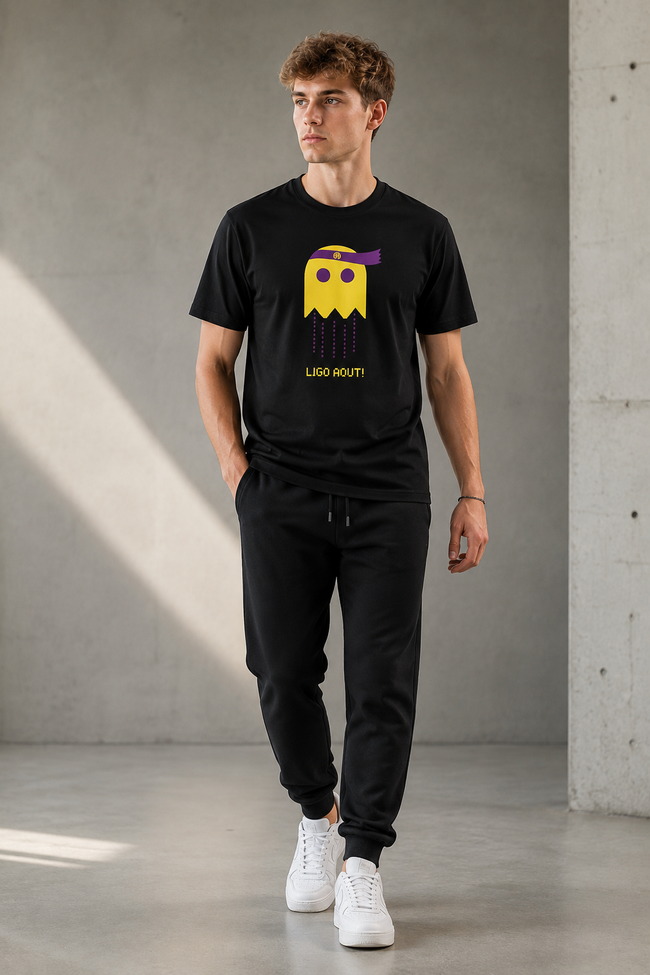 eshop_pacman black The Pacman T-Shirt - Image 1
