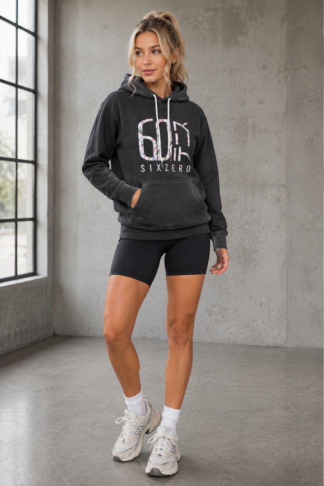 dark grey jungle Sixzero Japan Jungle Leaves Hoodie - Image 1